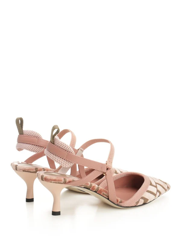 Fendi Pink Sandal Heels - Image 3