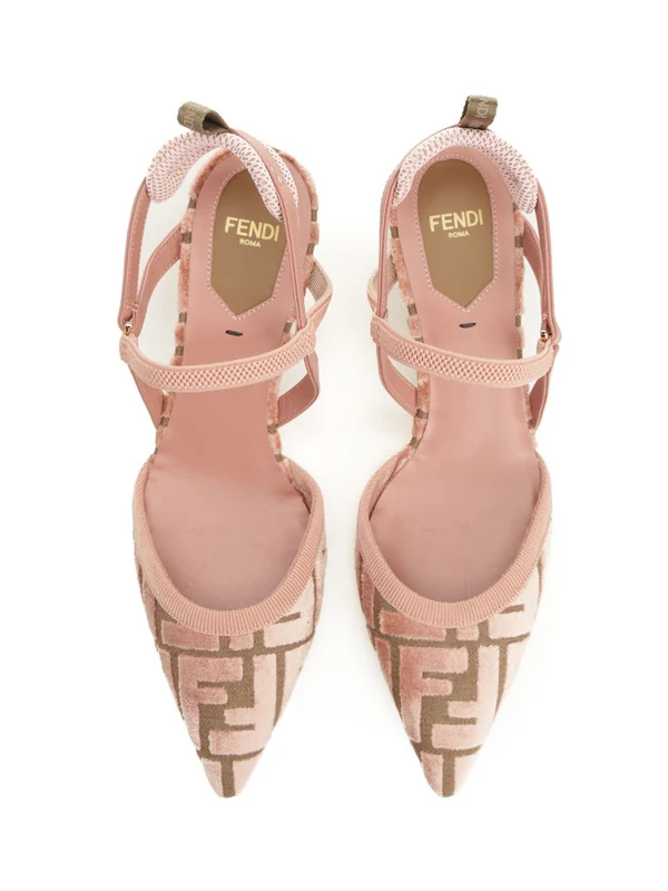 Fendi Pink Sandal Heels - Image 5