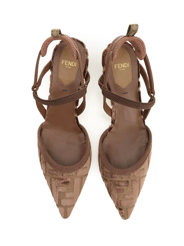 Fendi Brown Sandal Heels - Image 5