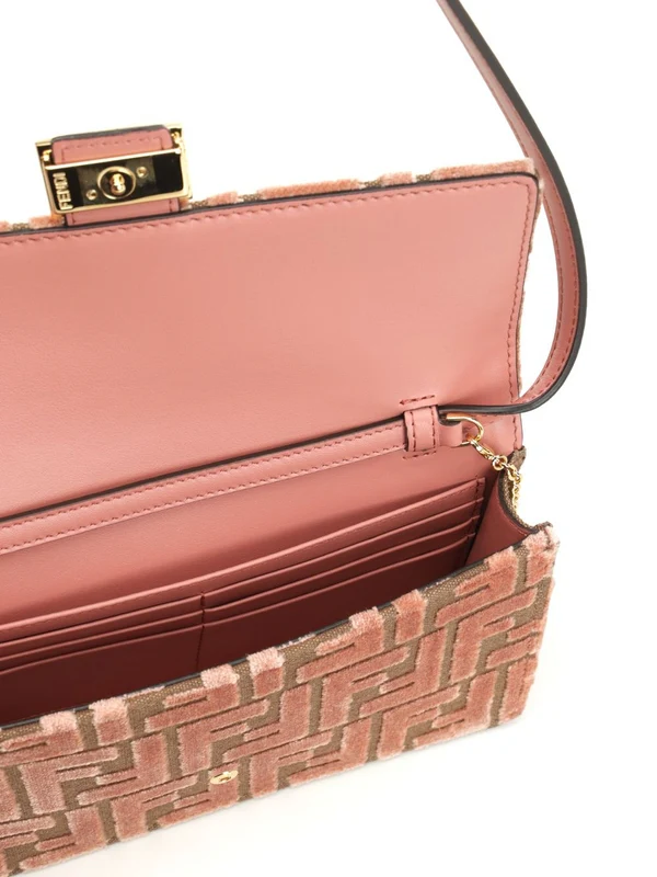 Fendi Baguette Woc Pink Crossbody & Shoulder Bags - Image 4
