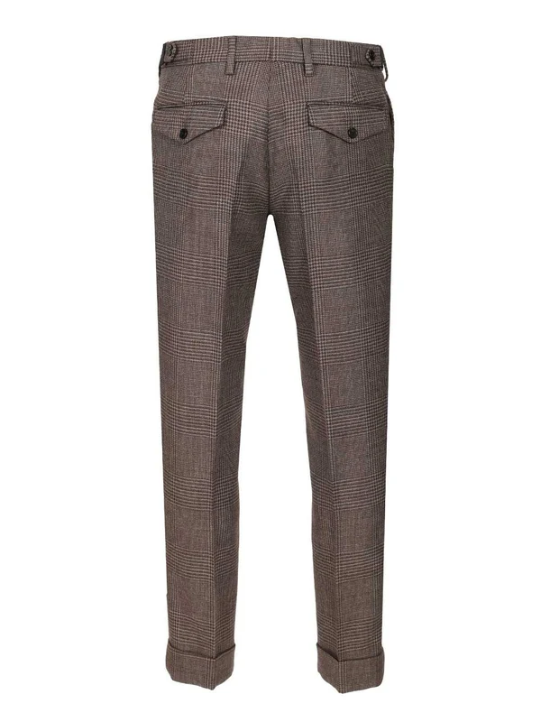 Dries Van Noten Brown Tailored Pants - Image 2