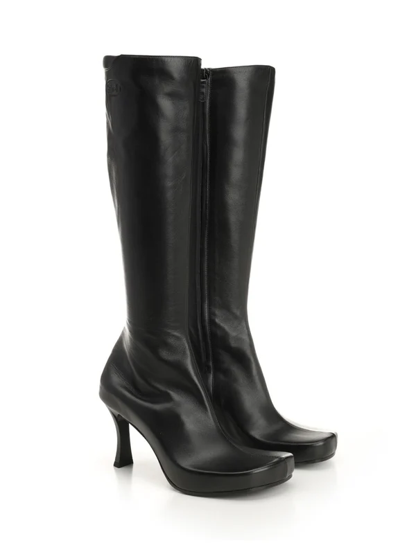 Balenciaga Black Middle Boots - Image 2