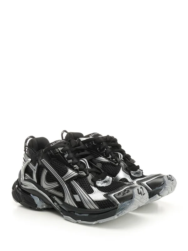 Balenciaga Black Low Top Sneakers - Image 2