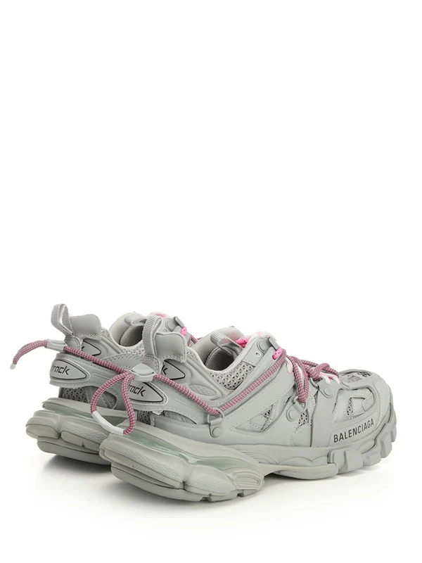Balenciaga Grey Low Top Sneakers - Image 3