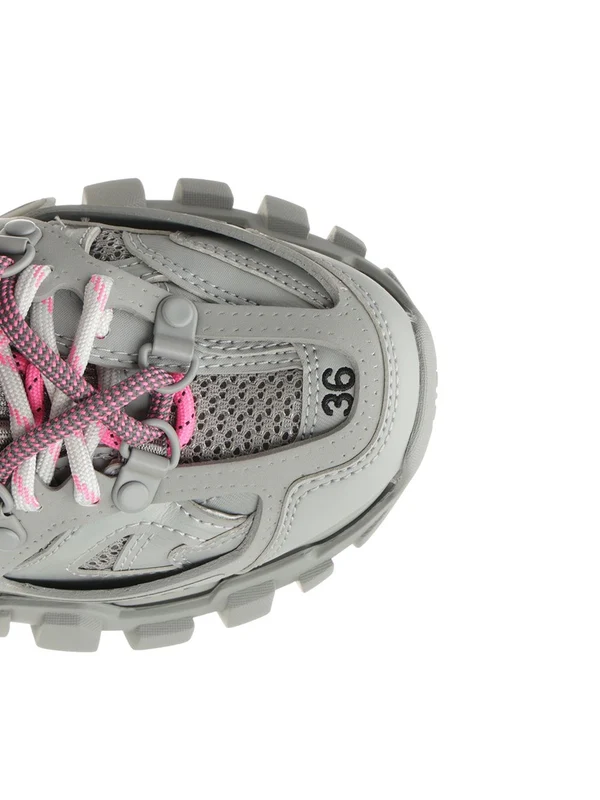 Balenciaga Grey Low Top Sneakers - Image 4