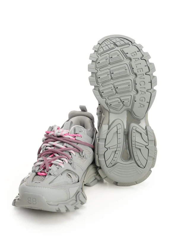 Balenciaga Grey Low Top Sneakers - Image 5