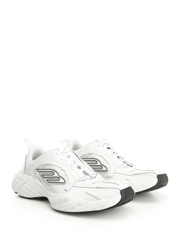 Balenciaga White Low Top Sneakers - Image 2