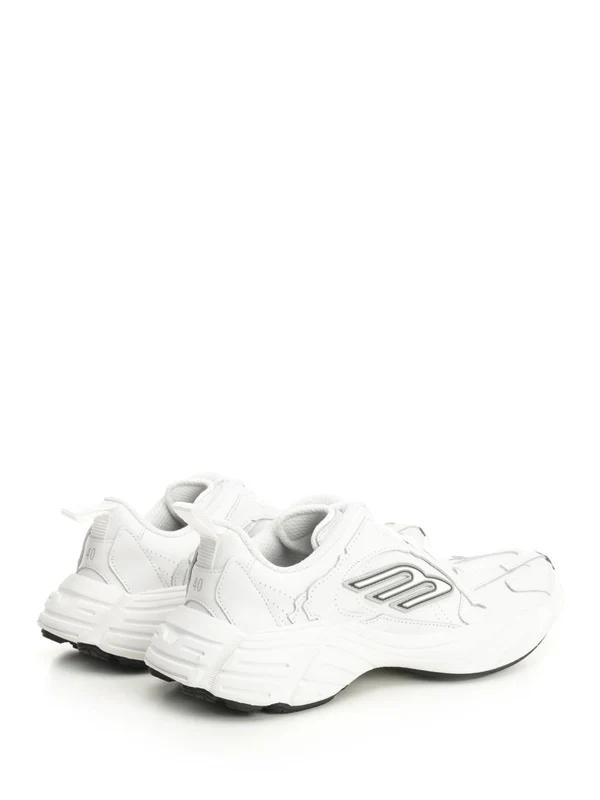 Balenciaga White Low Top Sneakers - Image 3
