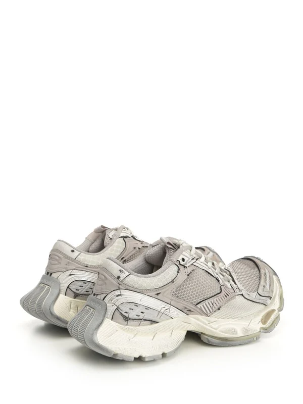 Balenciaga Grey Beige Low Top Sneakers - Image 3