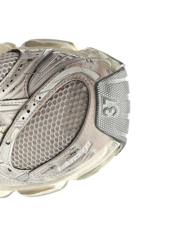 Balenciaga Grey Beige Low Top Sneakers - Image 4