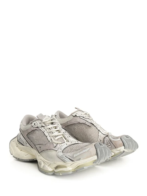 Balenciaga Grey Beige Low Top Sneakers - Image 2