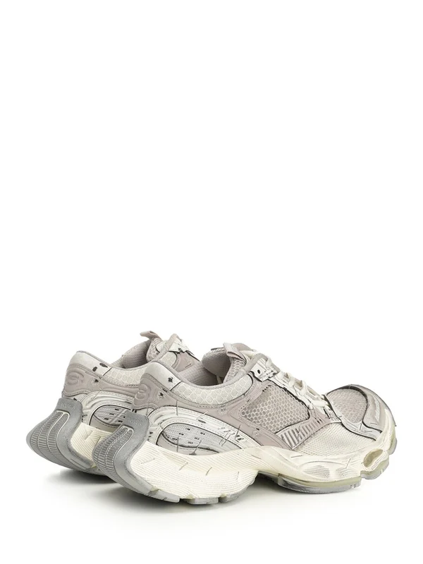 Balenciaga Grey Beige Low Top Sneakers - Image 3
