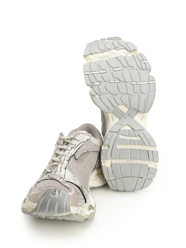 Balenciaga Grey Beige Low Top Sneakers - Image 5