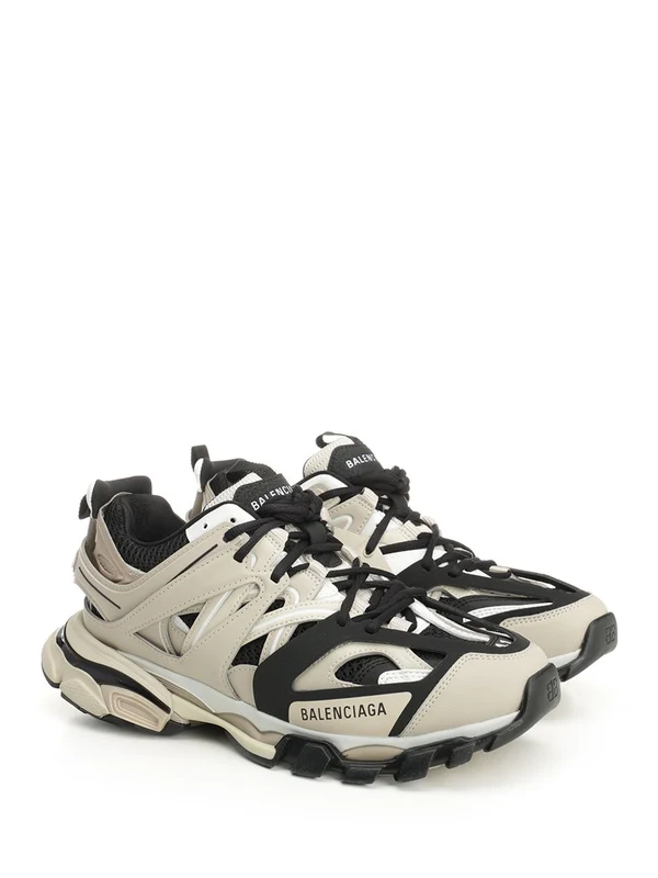 Balenciaga Beige Low Top Sneakers - Image 2
