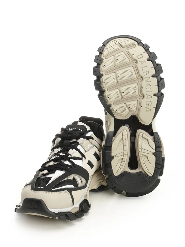 Balenciaga Beige Low Top Sneakers - Image 5