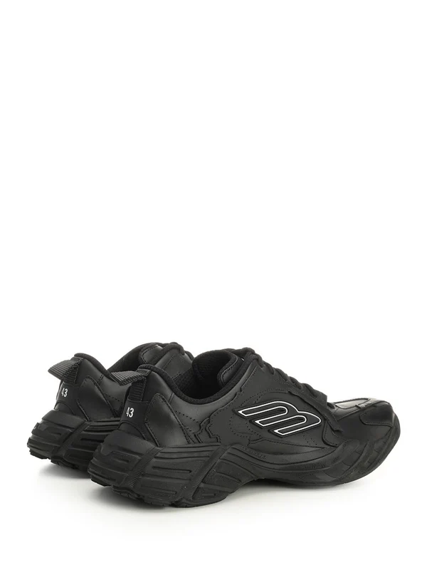 Balenciaga Black Low Top Sneakers - Image 3