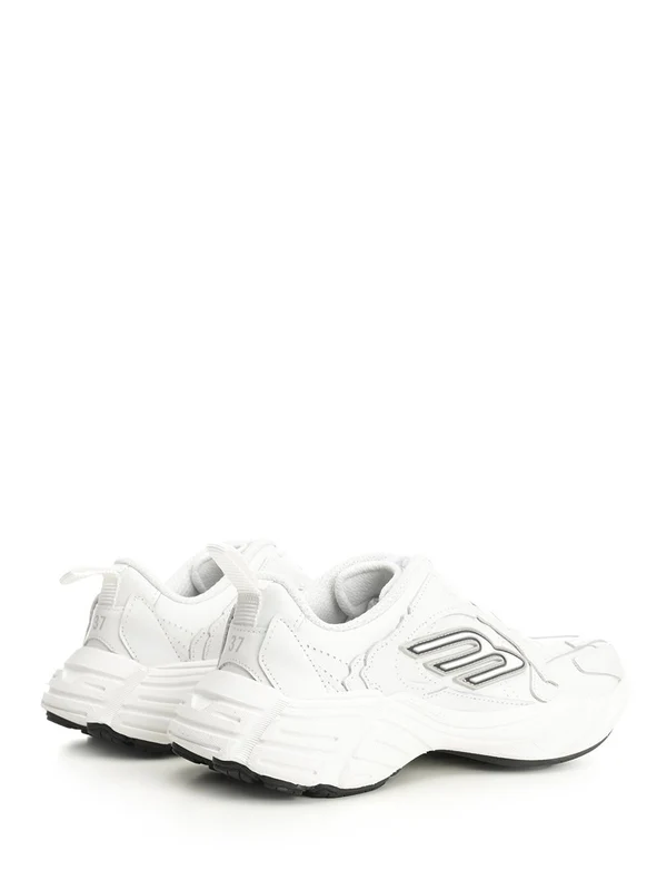 Balenciaga White Low Top Sneakers - Image 3