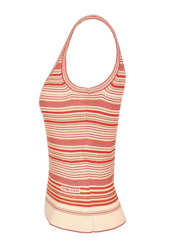 Fendi Red Sleeveless - Image 3
