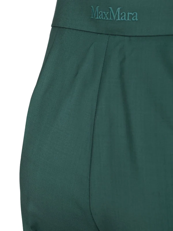 Max Mara Green Tailored Pants - Image 5