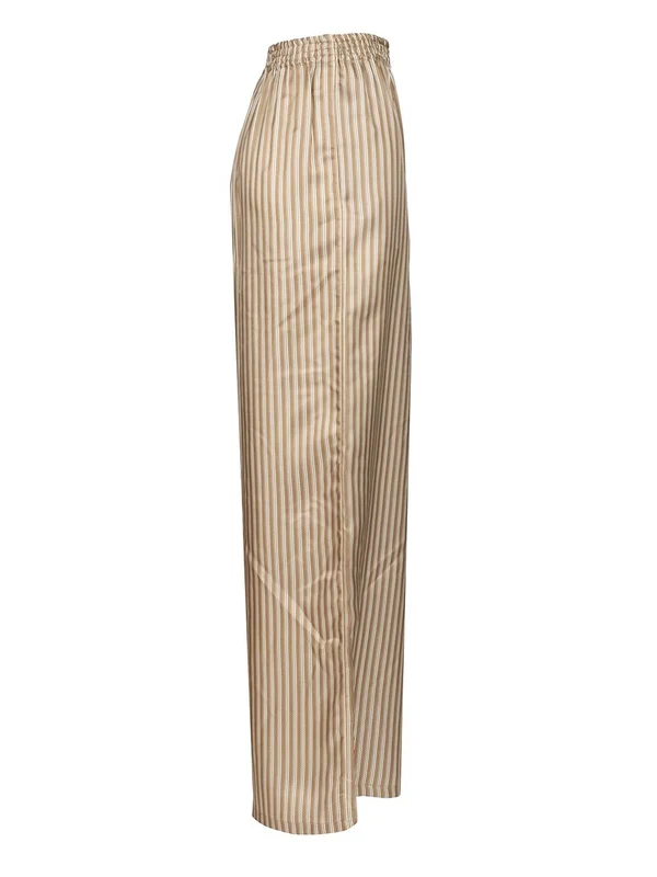 Max Mara Brown Striped Trousers - Image 3