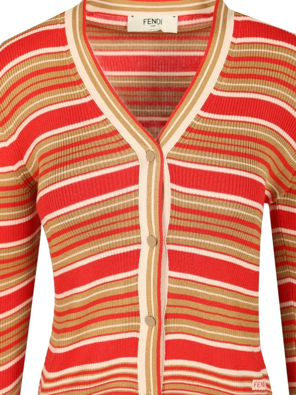 Fendi Red Cardigans - Image 4