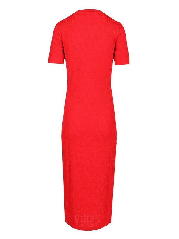 Fendi Red Midi Dress - Image 2