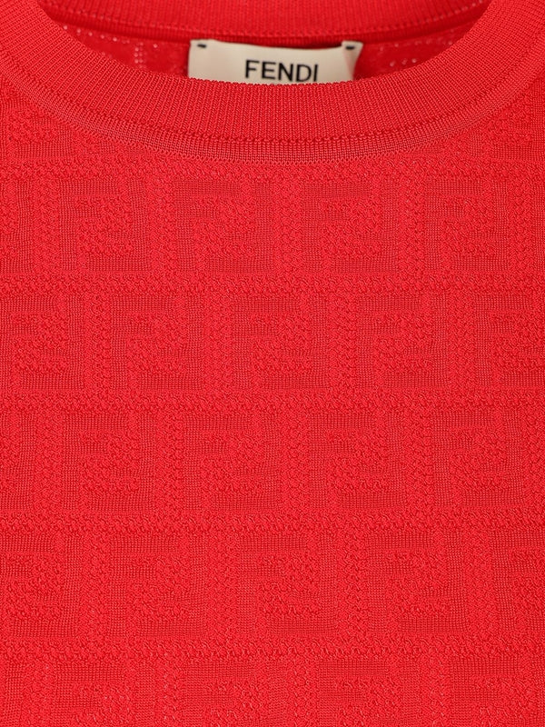 Fendi Red Midi Dress - Image 5