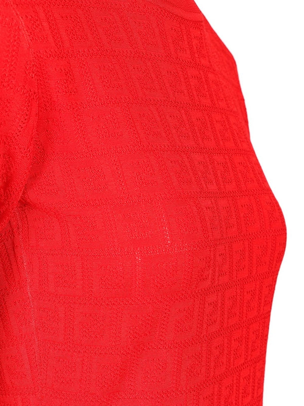 Fendi Red Midi Dress - Image 6