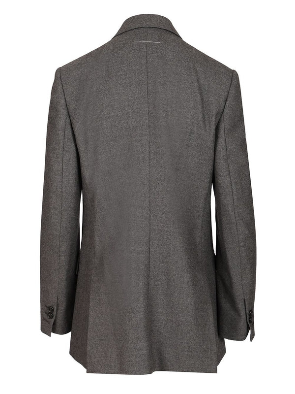 Mm6 Maison Margiela Grey Tailored Jackets - Image 2
