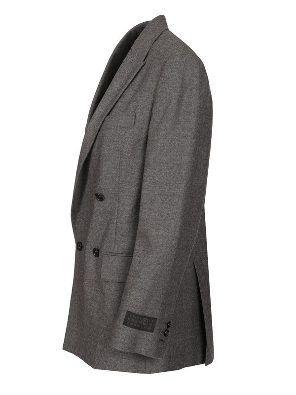 Mm6 Maison Margiela Grey Tailored Jackets - Image 3