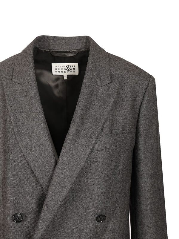 Mm6 Maison Margiela Grey Tailored Jackets - Image 4