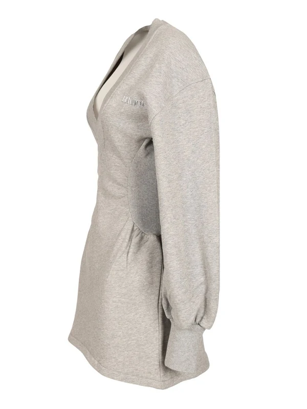The Attico Grey Mini Dress - Image 3