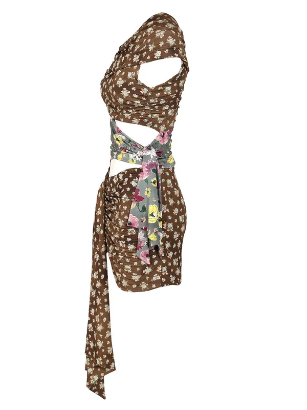 The Attico Multicolor Mini Dress - Image 3