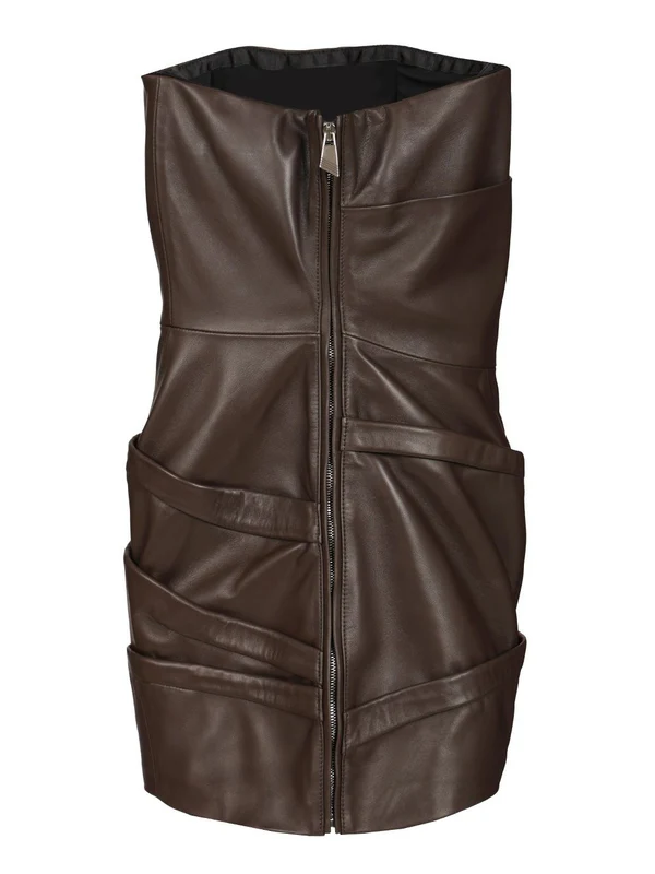 The Attico Brown Mini Dress - Image 2