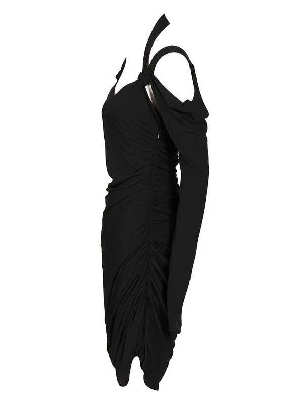 The Attico Black Midi Dress - Image 4