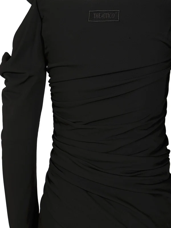 The Attico Black Midi Dress - Image 6