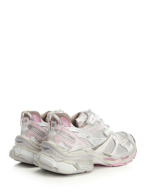 Balenciaga White Low Top Sneakers - Image 3