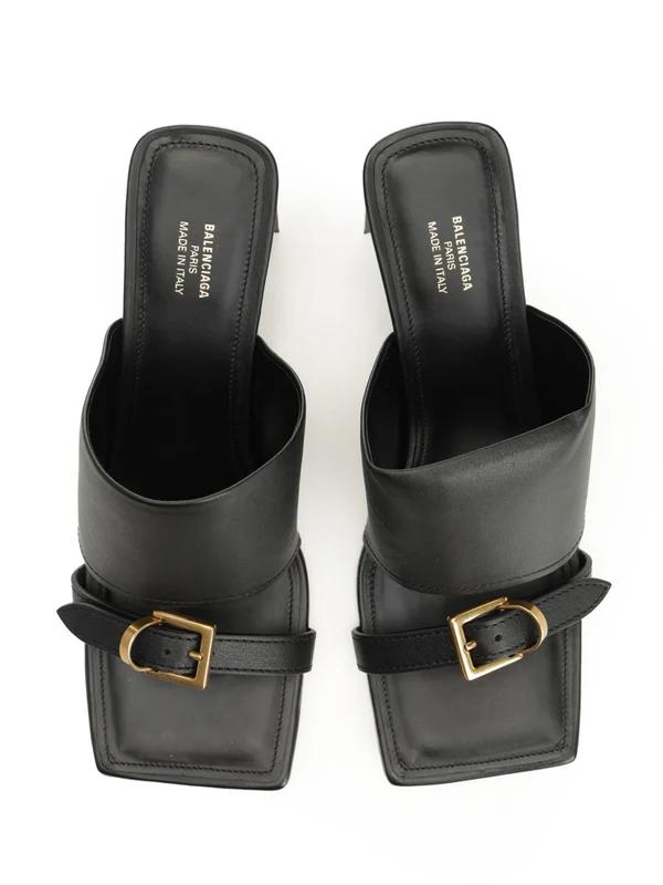 Balenciaga Black Sandal Heels - Image 5