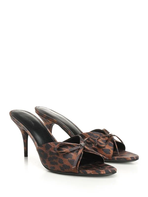 Balenciaga Brown Leopard Sandal Heels - Image 2