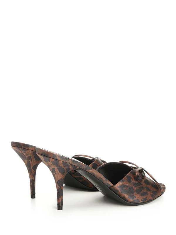 Balenciaga Brown Leopard Sandal Heels - Image 3