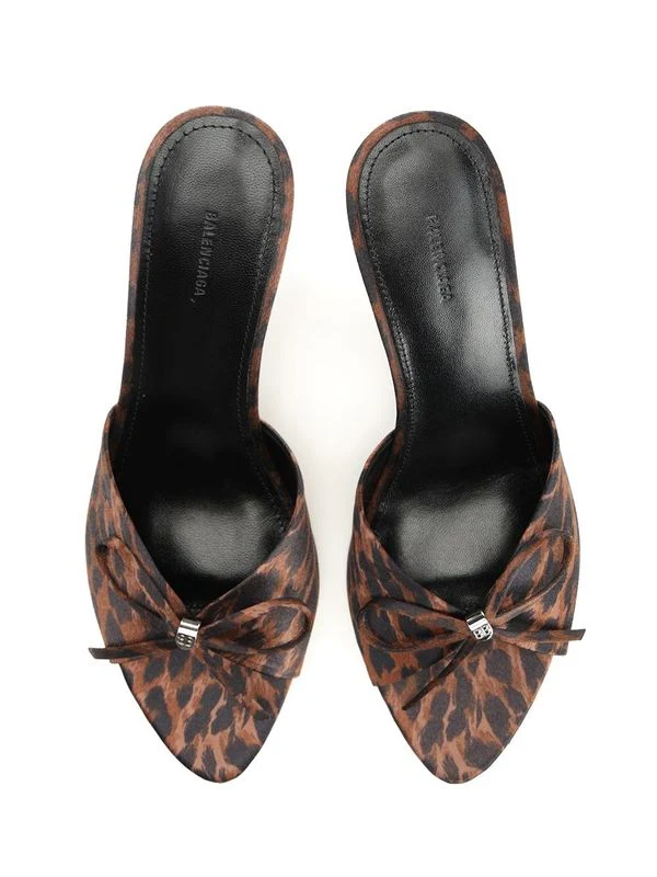 Balenciaga Brown Leopard Sandal Heels - Image 5