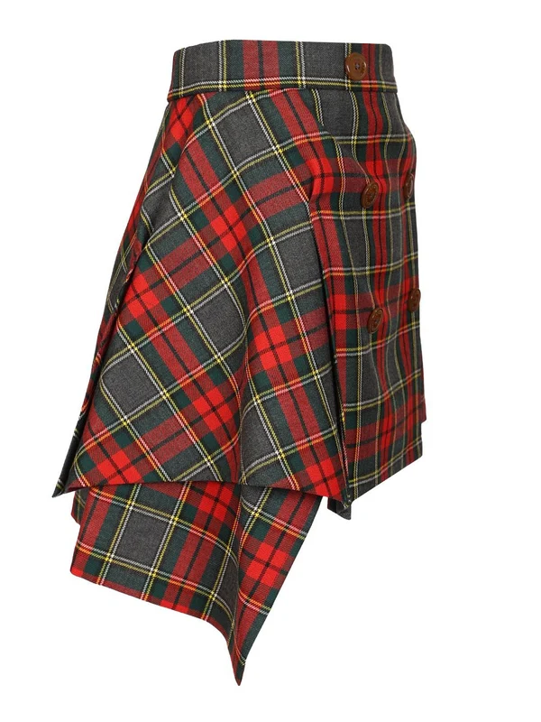Vivienne Westwood Multicolor Checked Skirts - Image 3