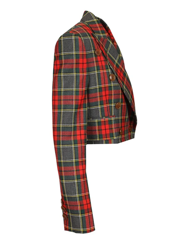 Vivienne Westwood Multicolor Checked Tailored Jackets - Image 3