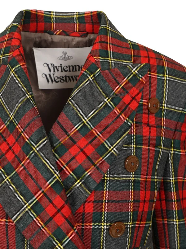Vivienne Westwood Multicolor Checked Tailored Jackets - Image 4