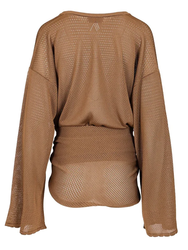 The Attico Brown Mini Dress - Image 2