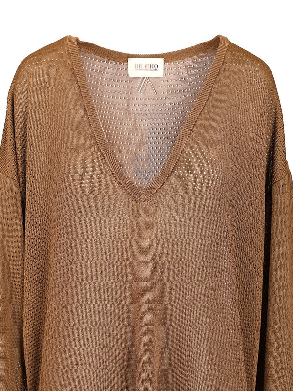 The Attico Brown Mini Dress - Image 3