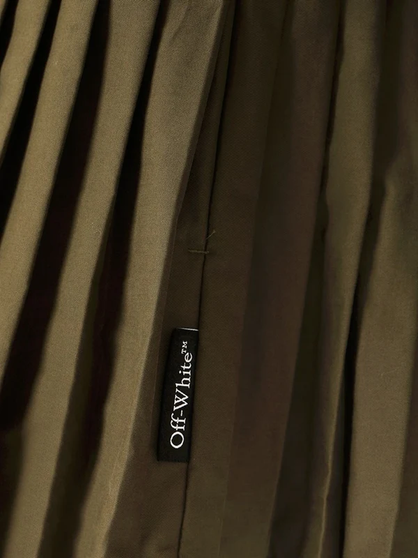 Off-White Green Mini Dress - Image 7