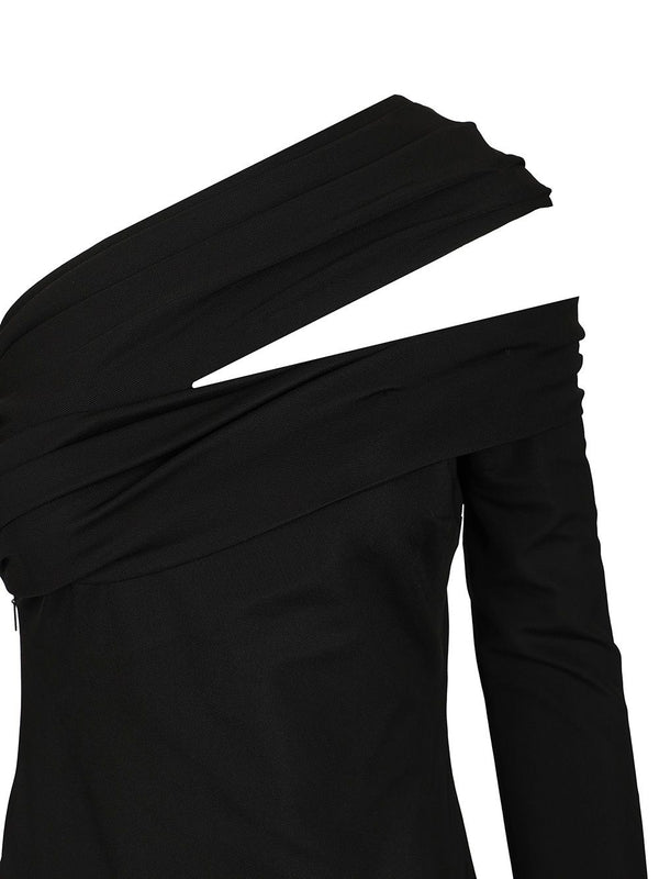 Versace Black Midi Dress - Image 4