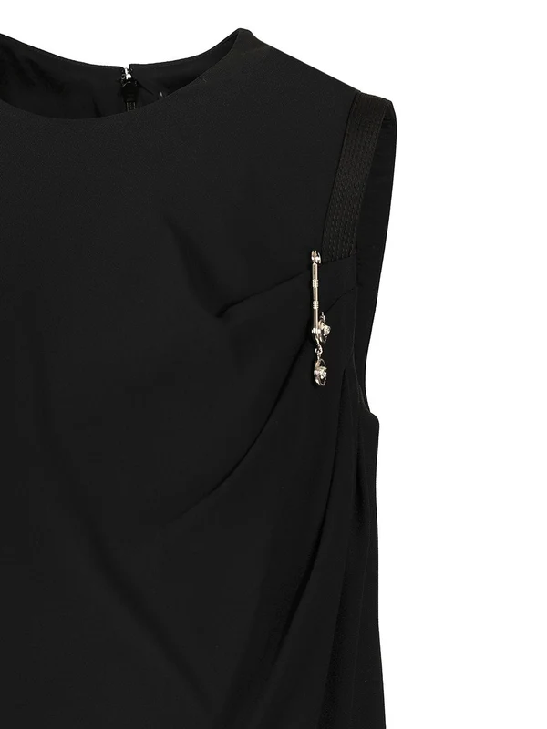 Versace Black Mini Dress - Image 4