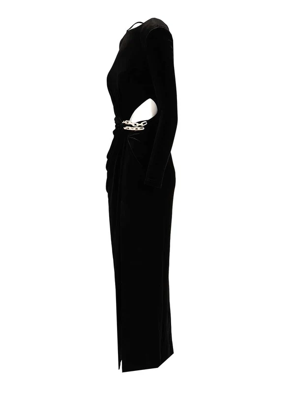 Self-Portrait Black Midi Dress - Image 3